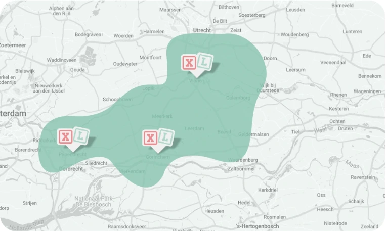 Werkgebied Gorinchem en omgeving